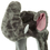 TopTie Faux Fur Snow Winter Ski Hat, Hood Scarf Pocket - Elephant