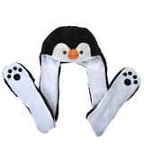 TopTie Penguin Animal Hoods Hat Mittens Scarf Paws Prints and Ears