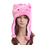 TopTie Bunny Ladies Kids Teens Animal Hat, Soft Fleece Lined Snood
