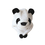 TopTie Animal Hat, Faux Fur, Short with Ear Poms - Panda Hat, Panda Cap