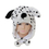 TopTie Winter Animal Hat, Earmuff Soft Warm Hat - Dalmatian Dog Black Hat
