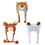 TopTie 3 Packs Halloween Animal Cosplay Hat Furry Cap, Alpaca Squirrel Sheep Party Cosplay
