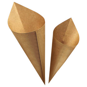 MUKA 100 PCS Wedding Confetti Paper Cones Kraft Paper Confetti Cones Already Assembled Paper Cones