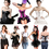 Corsets Wholesale Assorted Mixed 5 Pack Bulk Lot Halloween Cosplay Corset for Women