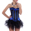 Muka Women's Bowknot Lace Corset Bustier Lingerie Cosplay Costume With Thong