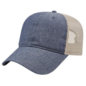 Cap America I1014 Chambray With Soft Mesh Back Cap