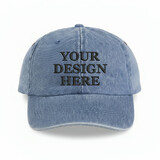 Custom Cobra Caps PDC-R 6 Panel Washed Denim Relaxed