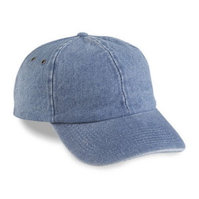 Cobra Caps PDC-R 6 Panel Washed Denim Relaxed, Sky/Sky
