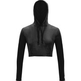 Champion 2660TG Power Long Sleeve Hooded Cropped Tee, Lightweight Hooded Crop
