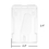 GOGO Wholesale 100Pcs Vertical Hard Plastic Rigid Card Holder Clear Transparent Durable ID Badge Holder