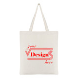 Custom Reusable Shopping Bag, 14-1/2 x 17 Inches 12oz Cotton Tote Canvas Bags for Work