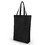 Muka Organic Grocery Tote Bag W/Bottom, 12oz Thick Cotton Canvas Bag 14-1/2 x 17 x 4 Inch - Black
