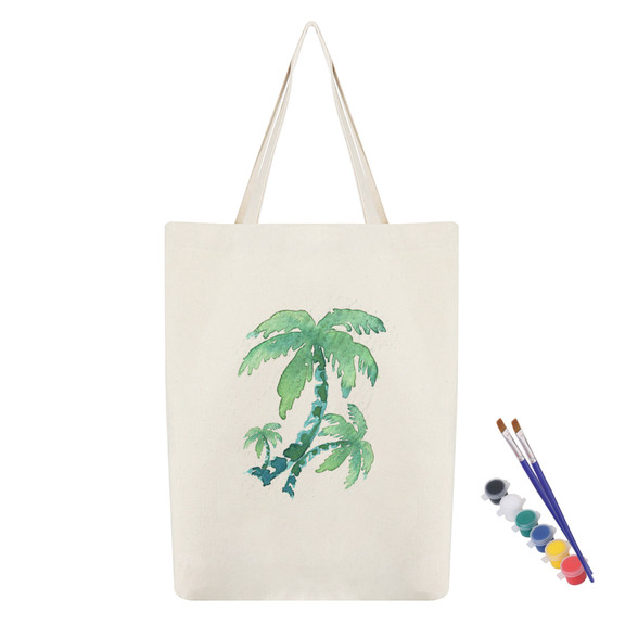 Muka Custom Gusseted Tote Bag with Text Logo Photo, Canvas Shopping Bag 14-1/2 x 17 x 4 Inch