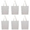 Muka 6-Pack Grocery Tote Bag with Bottom, 15 x 16 x 3 Inch 100% Cotton Canvas Bag, Christmas Gift Bag