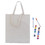 Muka Grocery Shopping Bags with Bottom 15 x 16 x 3 Inches Reusable Cotton Tote Bag