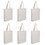 Muka 6 Pack Soft Tote Bag with Full Gusset 15 x 16 x 3 1/2 Inch 100% Cotton Canvas Bag