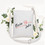 Muka Custom Small Cross-body Shoulder Bag with Logo, 7 x 9 Inch Canvas Zipper Handbags, White Bridal Party Bag