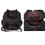 Muka Women's Canvas Multi-pocket Shoulder Hobo Bag, Black Casual Tote, 11 x 11-13/16 x 5-1/8 Inch