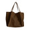Muka Custom Boat Tote Shoulder Bag, Canvas Shopping Casual Handbag, 13-3/8 x 12 x 6-1/4 Inch Brown Bag
