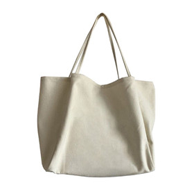 Muka Canvas Shoulder Casual Bag, Shopping Handbag, 13-3/8 x 12 x 6-5/16 Inch Travel Tote Bag