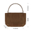 Muka Canvas Shoulder Casual Bag, Shopping Handbag, 13-3/8 x 12 x 6-5/16 Inch Brown Travel Tote Bag