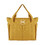 Muka Personalized Large Shoulder Tote Bag with Handy Pockets, Organizing Tote with Logo - Yellow
