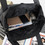 Muka Nylon Large Crossbody Zip Tote, Shoulder Sports Weekend Black Bag, 18-7/8 x 14-7/8 x 6-5/8 Inch