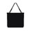 Muka Large Tote with Bottom Gusset, 16oz Cotton Canvas Black Shopping Bag, 14-1/2 x 13 x 8-1/4 Inch