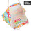 Muka Large Shoulder Beach Tote Bag, Heavy Duty Oxford Cloth Multi-colored Handbag, 21-1/4 x 14-1/2 x 5-1/2 Inch