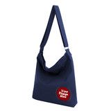Customize Hobo Tote Bag, Canvas Crossbody Bag with Zipper, 13-1/2 x 13-1/4 x 2-1/2 Inch