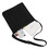 Muka Cross Body Hobo Tote Bag, Black Canvas Shoulder Bag with Zipper, 13-1/2 x 13-1/4 x 2-1/2 Inch