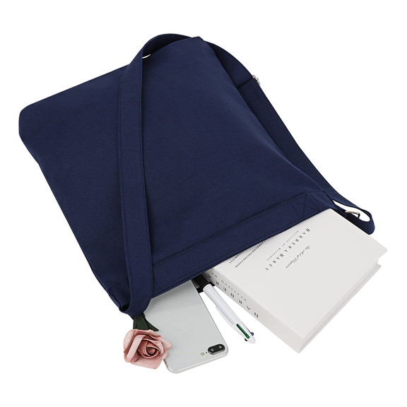 Muka Customize Canvas Hobo Bag, Shoulder Bag with Logo, Retro Handbag Crossbody Bag