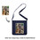 Muka Crossbody Hobo Tote Bag, Royal Blue Canvas Shoulder Bag with Zipper, 13-1/2 x 13-1/4 x 2-1/2 Inch