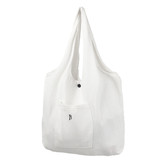 Muka Canvas Tote Bag, Shoulder Bag with Pockets, 16-3/4 x 14 x 3-1/2 Inch Shopping Bag