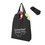 Muka Personalized Canvas Tote Bag with Elastic Band and Pocket, Black Embroidered Grocery Bag, 18 x 15-3/4 x 3-3/8 Inch