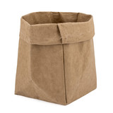 Muka Washable Kraft Paper Bag, Sustainable Leather-like Grocery Bag for Food Storage, Multifunctional Home Decor
