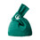 Muka Custom Printed Velvet Knot Bag with Logo, Personalized Green Makeup Bag, Wrist Pouch