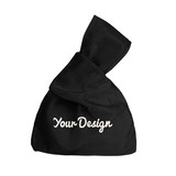 Muka Custom Embroidered Wristlet Knot Pouch with Name Logo Text, Create Your Own Makeup Bag