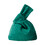 Muka Velvet Knot Bag, Green Luxury Evening Bag Knot Closure, Wrist Bag Cosmetic Organizer