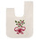 Muka Personalized Embroidered Cotton Wristlet Bag, Black Canvas Knot Bag / Makeup Bag with Name Logo