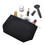 Muka 6 Pack Black Makeup Bag Cotton Canvas Zipper Bag 9-1/2 x 5-1/2 x 3 Inches, Christmas Gift Bag