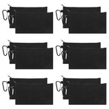 Aspire 12-Pack Canvas Zipper Bags with Carabiner, 7-3/4 x 4-1/2 Inch Travel Toiletry Pouch