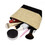 Muka 6 Pack Linen Makeup Bag, Two Tone Blank DIY Craft Bag, 9 x 5-1/2 x 3-1/2 Inch
