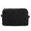 Muka Cosmetic Makeup Bag with Golden Zipper, Multipurpose 100% Cotton Canvas Toiletry Case - Black