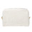 Muka Cosmetic Makeup Bag with Golden Zipper, Multipurpose 100% Cotton Canvas Toiletry Case - Natural