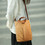 Muka Tyvek Paper Crossbody Tote Bag with Multi-Pocket, Leather-like Casual Shoulder Bag