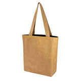 Muka Tyvek Tote Bag with Cotton Lining, Leather-Like Casual Shoulder Bag, Waterproof Grocery Bag