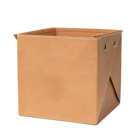 Muka Washable Kraft Paper Case, Foldable and Reusable Storage Bag for Home Organizing