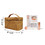 Muka Tyvek Makeup Bag with Handle, Water-Resistant Cosmetic Bag, Portable Travel Organizer