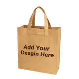 Muka Personalized Washable Kraft Paper Tote Bag with Logo / Text / Photo